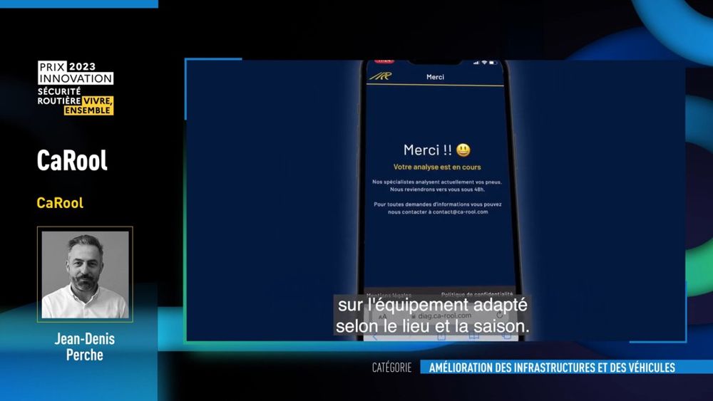 CaRool, stage 6: Phone screen 'Merci !!' : 'Votre analyse est en cours. Nos specialistes analysent actuelle