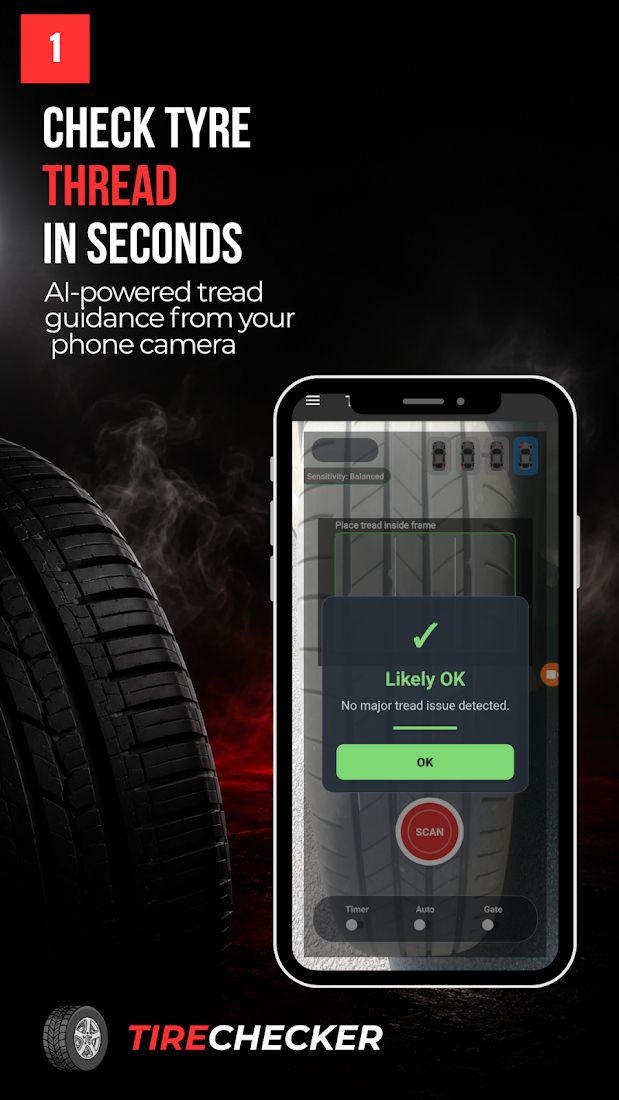 TireCheck: AI Tyre Scanner - Capture guidance