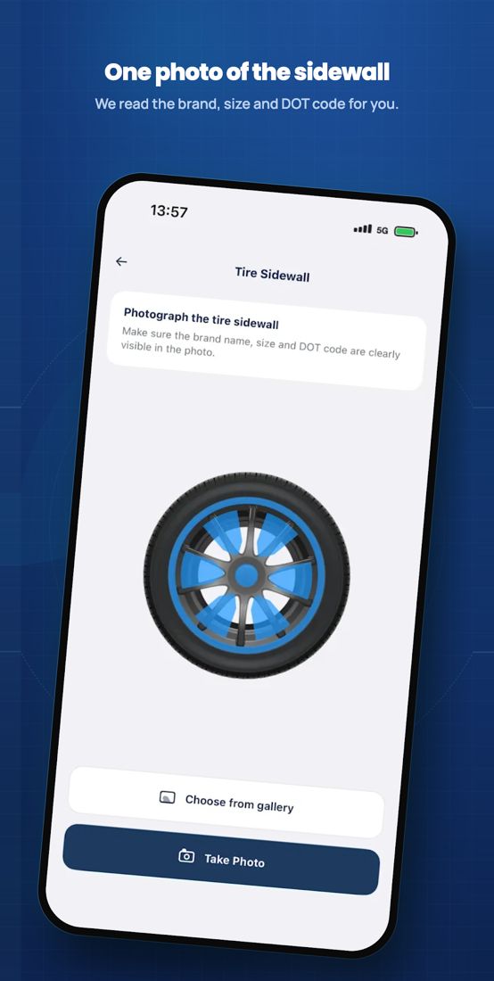 Servislet TireOptic - Capture guidance